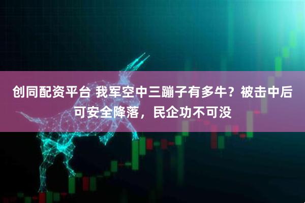 创同配资平台 我军空中三蹦子有多牛？被击中后可安全降落，民企功不可没